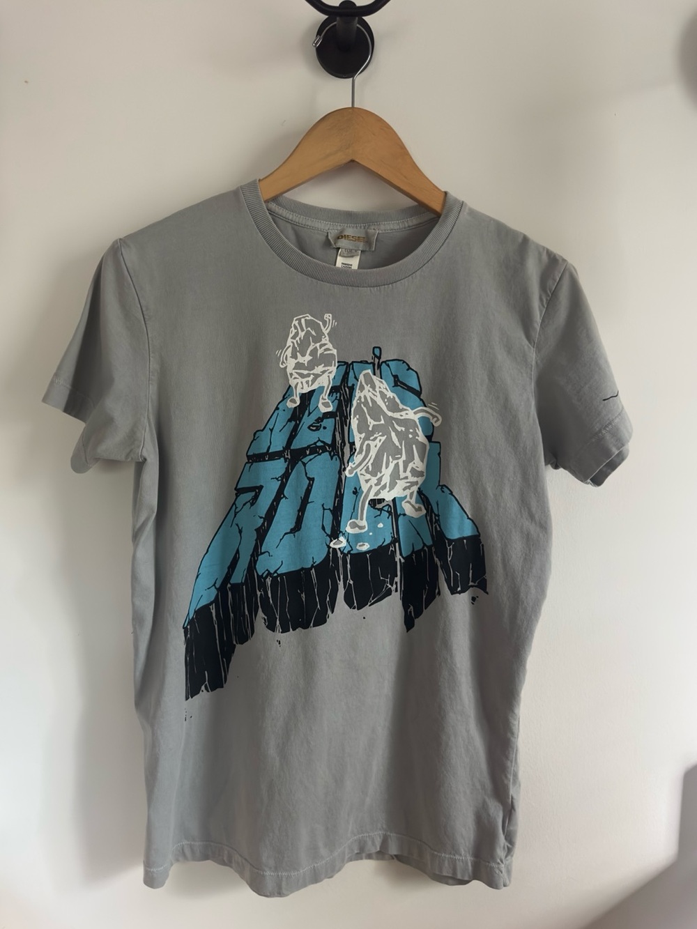 DIESEL tee with bold graphic. Men's size Medium - NWOT